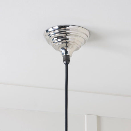 From The Anvil - Hammered Nickel Harborne Pendant | Sku. 45472 | Trade Door Handles.
