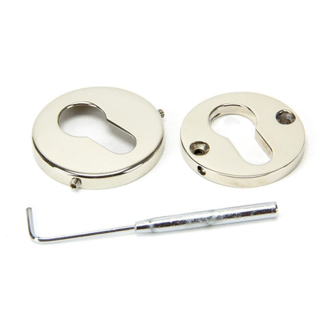 From The Anvil - Polished Nickel 52mm Regency Concealed Escutcheon | Sku. 45474 | Trade Door Handles.