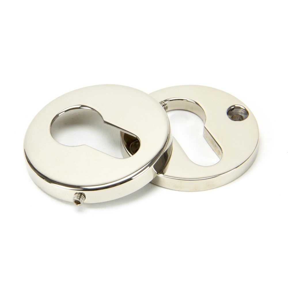 From The Anvil - Polished Nickel 52mm Regency Concealed Escutcheon | Sku. 45474 | Trade Door Handles.