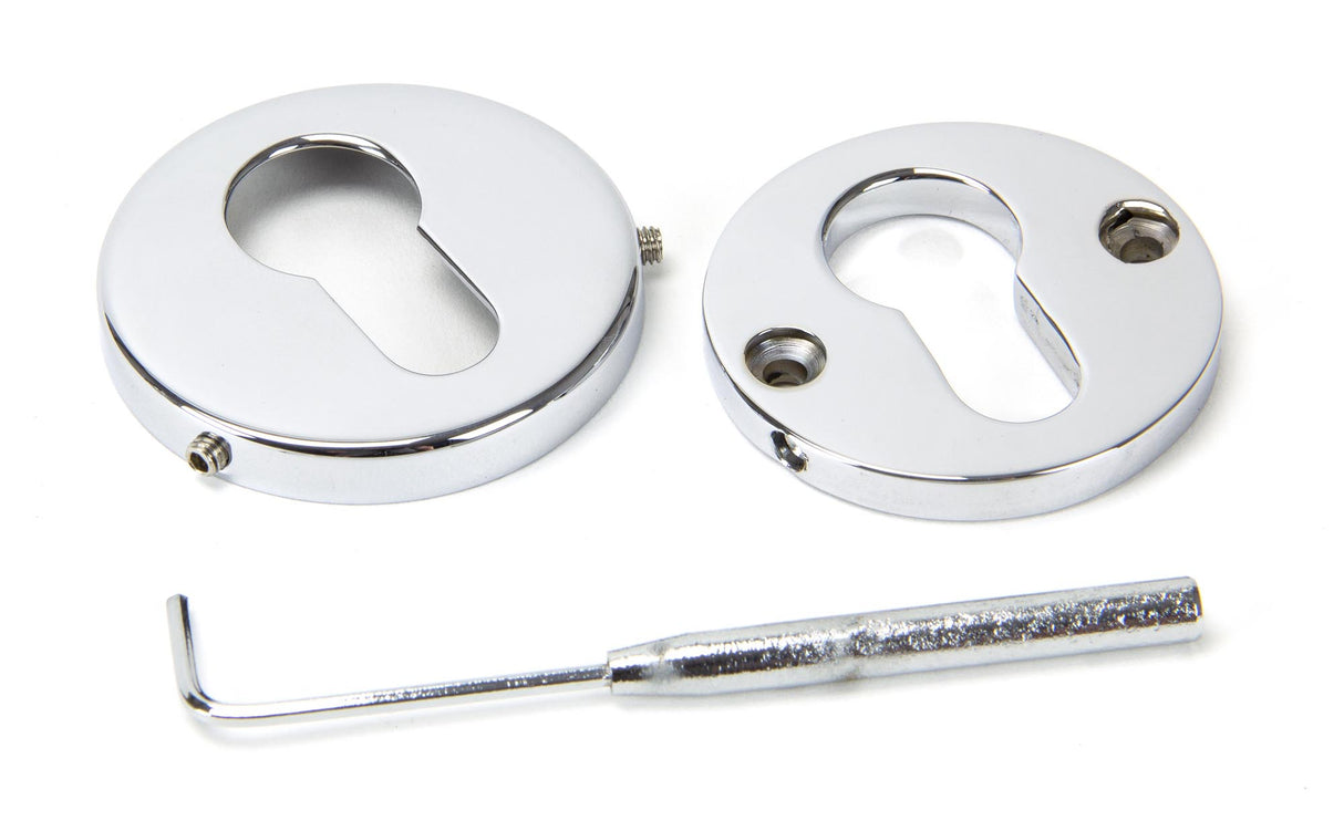 From The Anvil - Polished Chrome 52mm Regency Concealed Escutcheon | Sku. 45475 | Trade Door Handles.