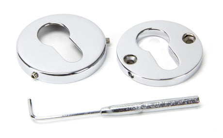 From The Anvil - Polished Chrome 52mm Regency Concealed Escutcheon | Sku. 45475 | Trade Door Handles.