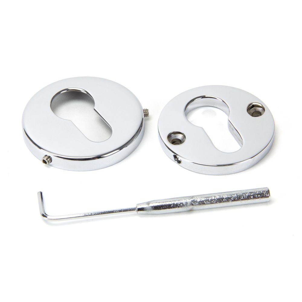 From The Anvil - Polished Chrome 52mm Regency Concealed Escutcheon | Sku. 45475 | Trade Door Handles.