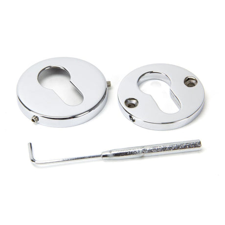 From The Anvil - Polished Chrome 52mm Regency Concealed Escutcheon | Sku. 45475 | Trade Door Handles.