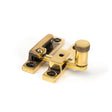 From The Anvil - Aged Brass Brompton Quadrant Fastener - Narrow | Sku. 45478 | Trade Door Handles.