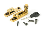 From The Anvil - Aged Brass Prestbury Quadrant Fastener - Narrow | Sku. 45479 | Trade Door Handles.