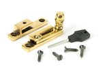 From The Anvil - Aged Brass Mushroom Quadrant Fastener - Narrow | Sku. 45481 | Trade Door Handles.