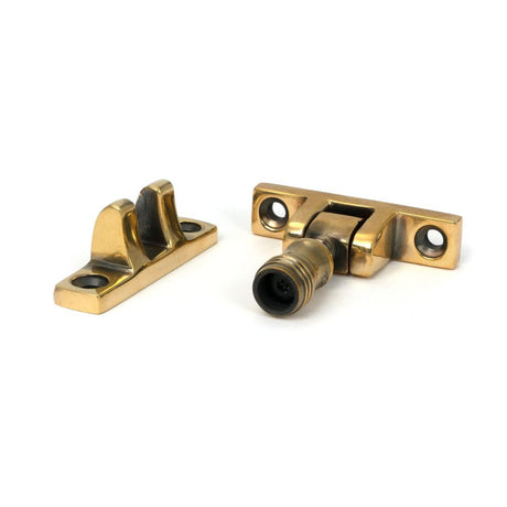 From The Anvil - Aged Brass Prestbury Brighton Fastener - Narrow (Square) | Sku. 45491 | Trade Door Handles.