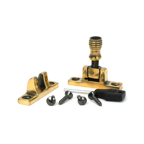From The Anvil - Aged Brass Prestbury Brighton Fastener - Narrow (Square) | Sku. 45491 | Trade Door Handles.