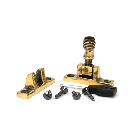 From The Anvil - Aged Brass Beehive Brighton Fastener - Narrow (Square) | Sku. 45492 | Trade Door Handles.