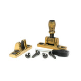 From The Anvil - Aged Brass Mushroom Brighton Fastener - Narrow (Square) | Sku. 45493 | Trade Door Handles.