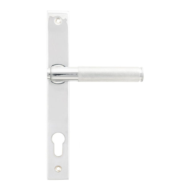 From The Anvil - Polished Chrome Brompton Slimline Lever Espag. Lock Set | Sku. 45525 | Trade Door Handles.