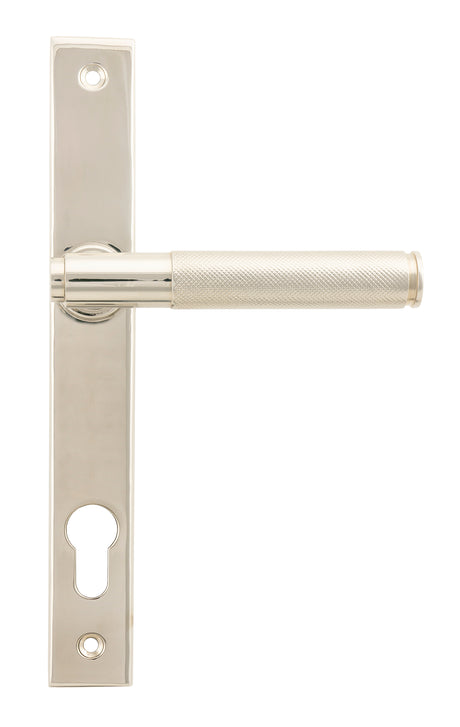 From The Anvil - Polished Nickel Brompton Slimline Lever Espag. Lock Set | Sku. 45526 | Trade Door Handles.