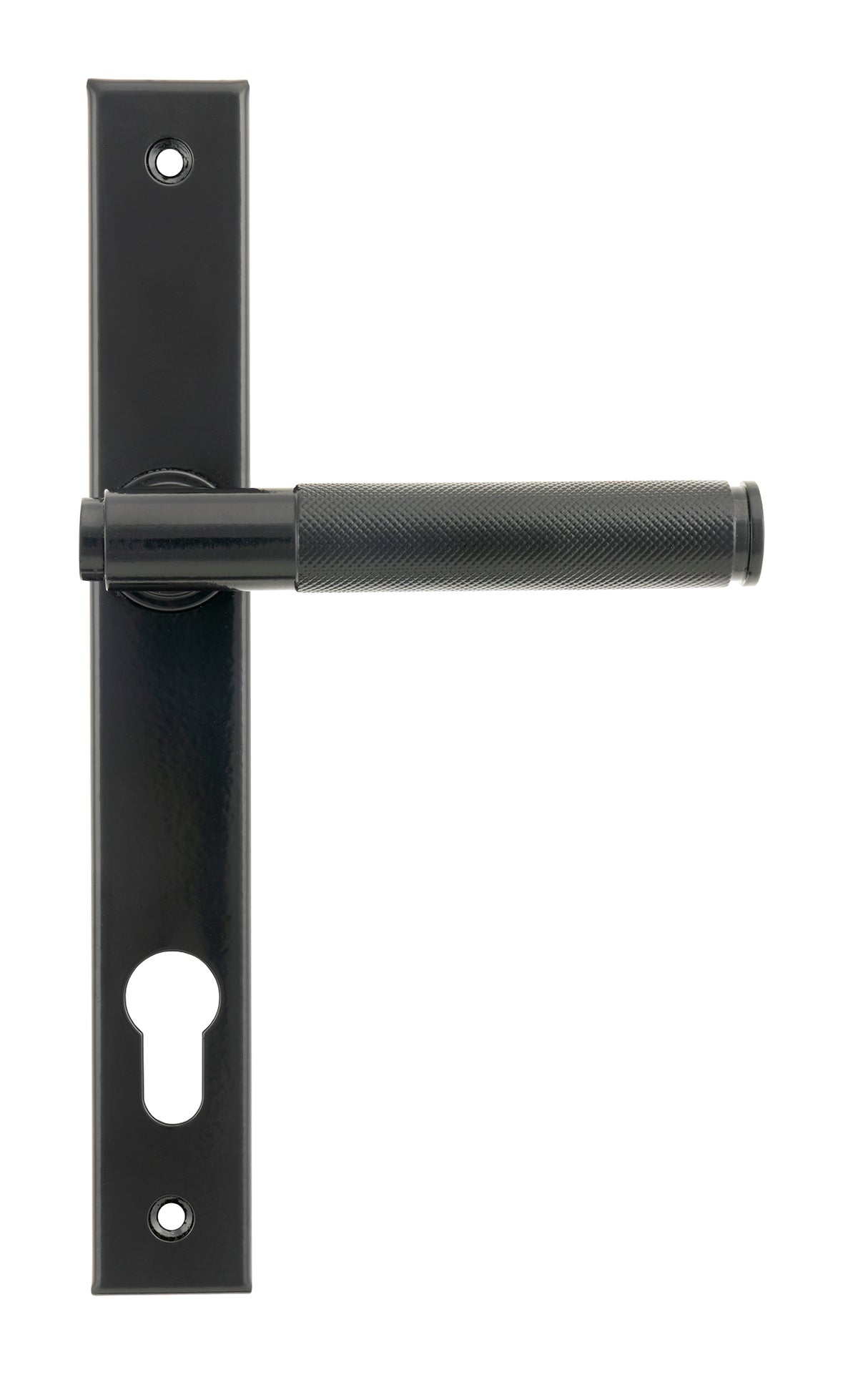 From The Anvil - Black Brompton Slimline Lever Espag. Lock Set | Sku. 45527 | Trade Door Handles.