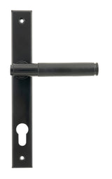 From The Anvil - Black Brompton Slimline Lever Espag. Lock Set | Sku. 45527 | Trade Door Handles.