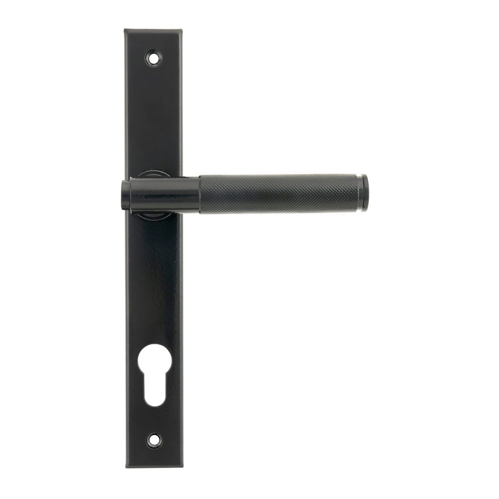 From The Anvil - Black Brompton Slimline Lever Espag. Lock Set | Sku. 45527 | Trade Door Handles.