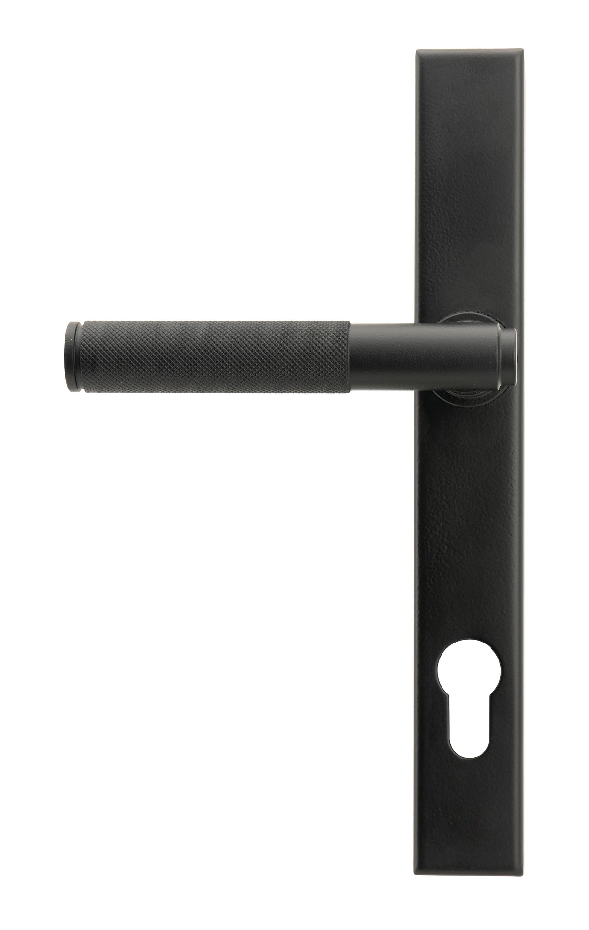 From The Anvil - Matt Black Brompton Slimline Lever Espag. Lock Set | Sku. 45528 | Trade Door Handles.