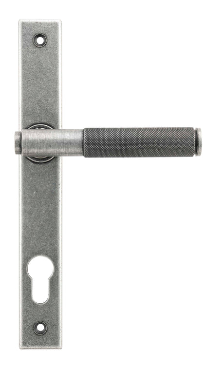From The Anvil - Pewter Brompton Slimline Lever Espag. Lock Set | Sku. 45529 | Trade Door Handles.