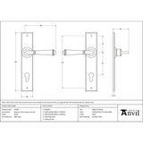 From The Anvil - Black Regency Lever Espag. Lock Set | Sku. 45589 | Trade Door Handles.