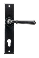 From The Anvil - Black Regency Lever Espag. Lock Set | Sku. 45589 | Trade Door Handles.