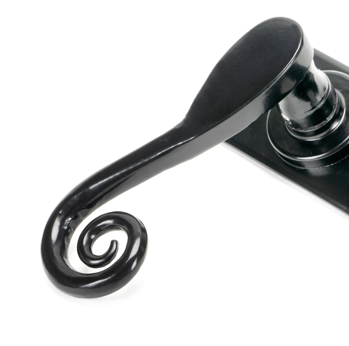 From The Anvil - Black Monkeytail Lever Euro Lock Set | Sku. 45591 | Trade Door Handles.