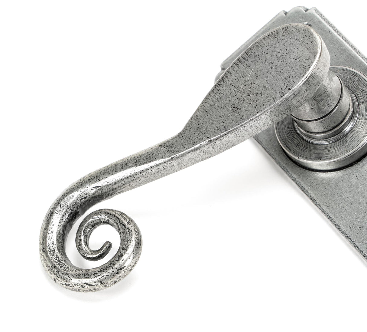 From The Anvil - Pewter Monkeytail Lever Euro Lock Set | Sku. 45592 | Trade Door Handles.