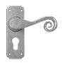 From The Anvil - Pewter Monkeytail Lever Euro Lock Set | Sku. 45592 | Trade Door Handles.