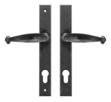 From The Anvil - External Beeswax Cottage Slimline Lever Espag. Lock Set | Sku. 45593 | Trade Door Handles.