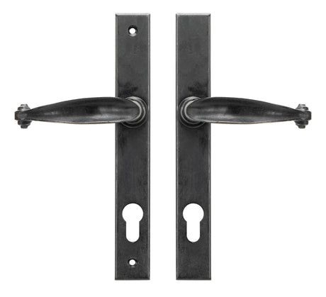 From The Anvil - External Beeswax Cottage Slimline Lever Espag. Lock Set | Sku. 45593 | Trade Door Handles.