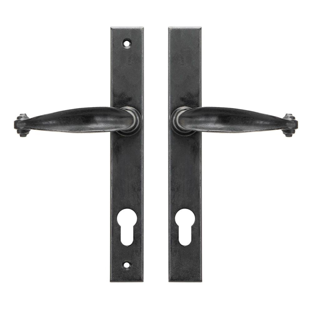 From The Anvil - External Beeswax Cottage Slimline Lever Espag. Lock Set | Sku. 45593 | Trade Door Handles.