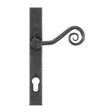 From The Anvil - External Beeswax Monkeytail Slimline Lever Espag. Lock Set - RH | Sku. 45594R | Trade Door Handles.