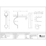From The Anvil - Pewter Gothic Thumblatch - XL | Sku. 45599 | Trade Door Handles.
