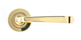 From The Anvil - Aged Brass Avon Round Lever on Rose Set (Plain) | Sku. 45611 | Trade Door Handles.