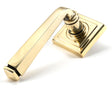 From The Anvil - Aged Brass Avon Round Lever on Rose Set (Square) | Sku. 45614 | Trade Door Handles.