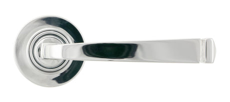 From The Anvil - Polished Chrome Avon Round Lever on Rose Set (Plain) | Sku. 45615 | Trade Door Handles.
