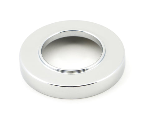 From The Anvil - Polished Chrome Avon Round Lever on Rose Set (Plain) | Sku. 45615 | Trade Door Handles.