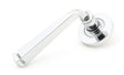 From The Anvil - Polished Chrome Avon Round Lever on Rose Set (Plain) | Sku. 45615 | Trade Door Handles.