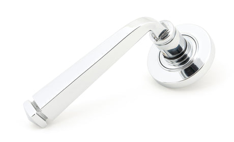 From The Anvil - Polished Chrome Avon Round Lever on Rose Set (Plain) | Sku. 45615 | Trade Door Handles.