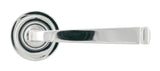 From The Anvil - Polished Chrome Avon Round Lever on Rose Set (Art Deco) | Sku. 45616 | Trade Door Handles.