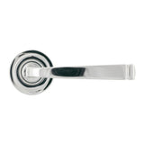 From The Anvil - Polished Chrome Avon Round Lever on Rose Set (Art Deco) | Sku. 45616 | Trade Door Handles.