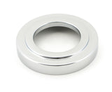 From The Anvil - Polished Chrome Avon Round Lever on Rose Set (Art Deco) | Sku. 45616 | Trade Door Handles.