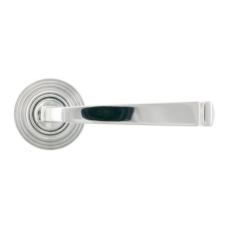 From The Anvil - Polished Chrome Avon Round Lever on Rose Set (Beehive) | Sku. 45617 | Trade Door Handles.