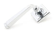 From The Anvil - Polished Chrome Avon Round Lever on Rose Set (Square) | Sku. 45618 | Trade Door Handles.