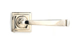 From The Anvil - Polished Nickel Avon Round Lever on Rose Set (Square) | Sku. 45622 | Trade Door Handles.