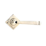 From The Anvil - Polished Nickel Avon Round Lever on Rose Set (Square) | Sku. 45622 | Trade Door Handles.