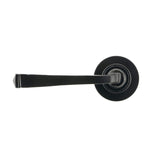 From The Anvil - Black Avon Round Lever on Rose Set (Plain) | Sku. 45623 | Trade Door Handles.