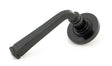 From The Anvil - Black Avon Round Lever on Rose Set (Plain) | Sku. 45623 | Trade Door Handles.