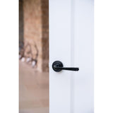 From The Anvil - Black Avon Round Lever on Rose Set (Beehive) | Sku. 45625 | Trade Door Handles.