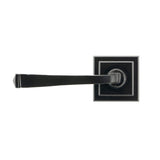 From The Anvil - Black Avon Round Lever on Rose Set (Square) | Sku. 45626 | Trade Door Handles.