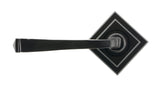 From The Anvil - Black Avon Round Lever on Rose Set (Square) | Sku. 45626 | Trade Door Handles.