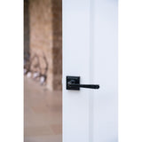 From The Anvil - Black Avon Round Lever on Rose Set (Square) | Sku. 45626 | Trade Door Handles.